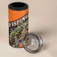 Bass Fishing Fisherman 4 in 1 Can Cooler Tumbler Camouflag Pattern - Wonder Print Shop