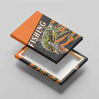 Bass Fishing Fisherman Canvas Wall Art Camouflag Pattern - Wonder Print Shop