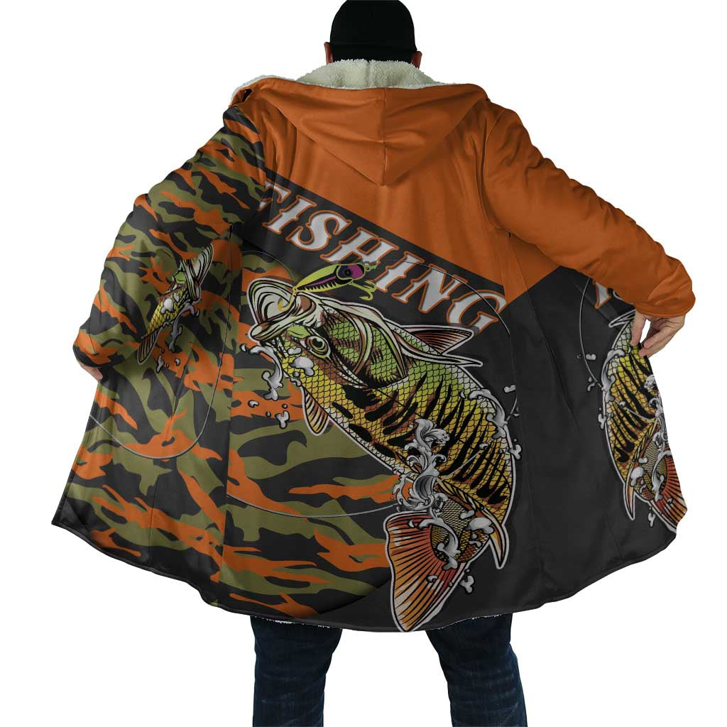 Bass Fishing Fisherman Cloak Camouflag Pattern - Wonder Print Shop