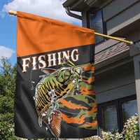 Bass Fishing Fisherman Garden Flag Camouflag Pattern - Wonder Print Shop