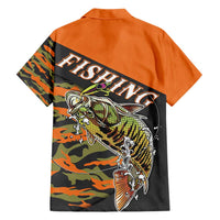 Bass Fishing Fisherman Hawaiian Shirt Camouflag Pattern - Wonder Print Shop