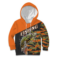 Bass Fishing Fisherman Kid Hoodie Camouflag Pattern - Wonder Print Shop