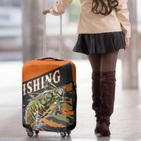 Bass Fishing Fisherman Luggage Cover Camouflag Pattern - Wonder Print Shop