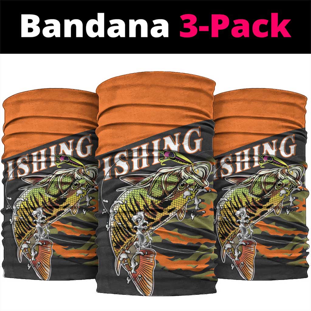 Bass Fishing Fisherman Neck Gaiter Camouflag Pattern - Wonder Print Shop