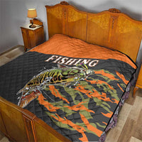 Bass Fishing Fisherman Quilt Camouflag Pattern - Wonder Print Shop