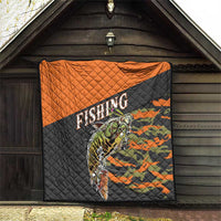 Bass Fishing Fisherman Quilt Camouflag Pattern - Wonder Print Shop