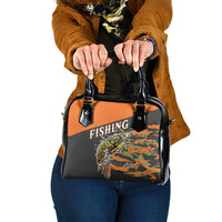 Bass Fishing Fisherman Shoulder Handbag Camouflag Pattern - Wonder Print Shop
