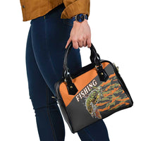 Bass Fishing Fisherman Shoulder Handbag Camouflag Pattern - Wonder Print Shop