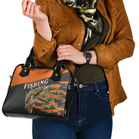 Bass Fishing Fisherman Shoulder Handbag Camouflag Pattern - Wonder Print Shop