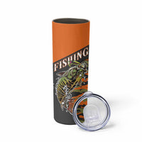 Bass Fishing Fisherman Skinny Tumbler Camouflag Pattern - Wonder Print Shop