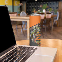 Bass Fishing Fisherman Skinny Tumbler Camouflag Pattern - Wonder Print Shop