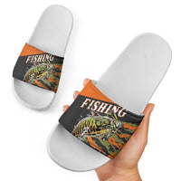 Bass Fishing Fisherman Slide Sandals Camouflag Pattern - Wonder Print Shop