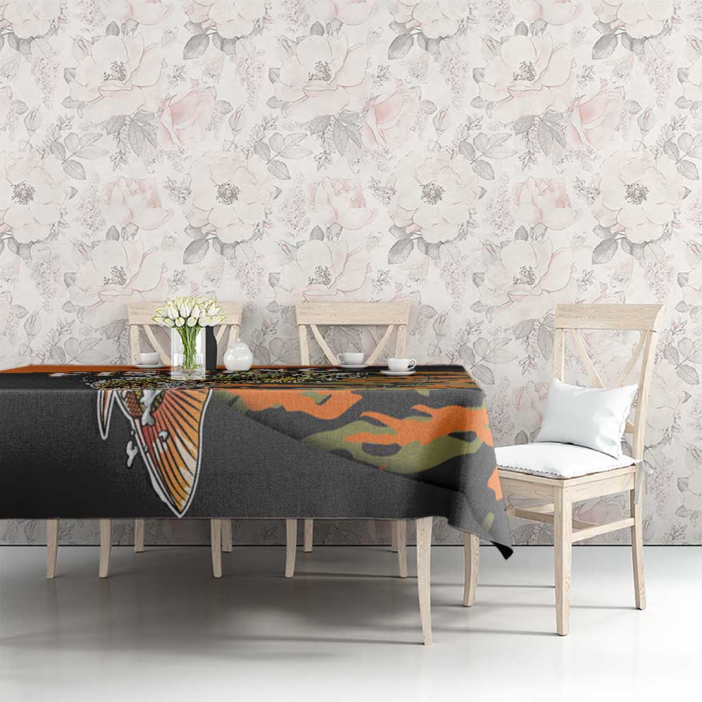 Bass Fishing Fisherman Tablecloth Camouflag Pattern - Wonder Print Shop
