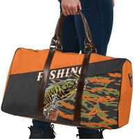 Bass Fishing Fisherman Travel Bag Camouflag Pattern - Wonder Print Shop
