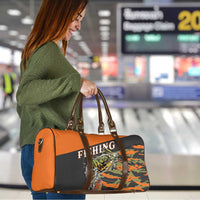 Bass Fishing Fisherman Travel Bag Camouflag Pattern - Wonder Print Shop