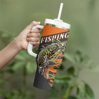 Bass Fishing Fisherman Tumbler With Handle Camouflag Pattern - Wonder Print Shop