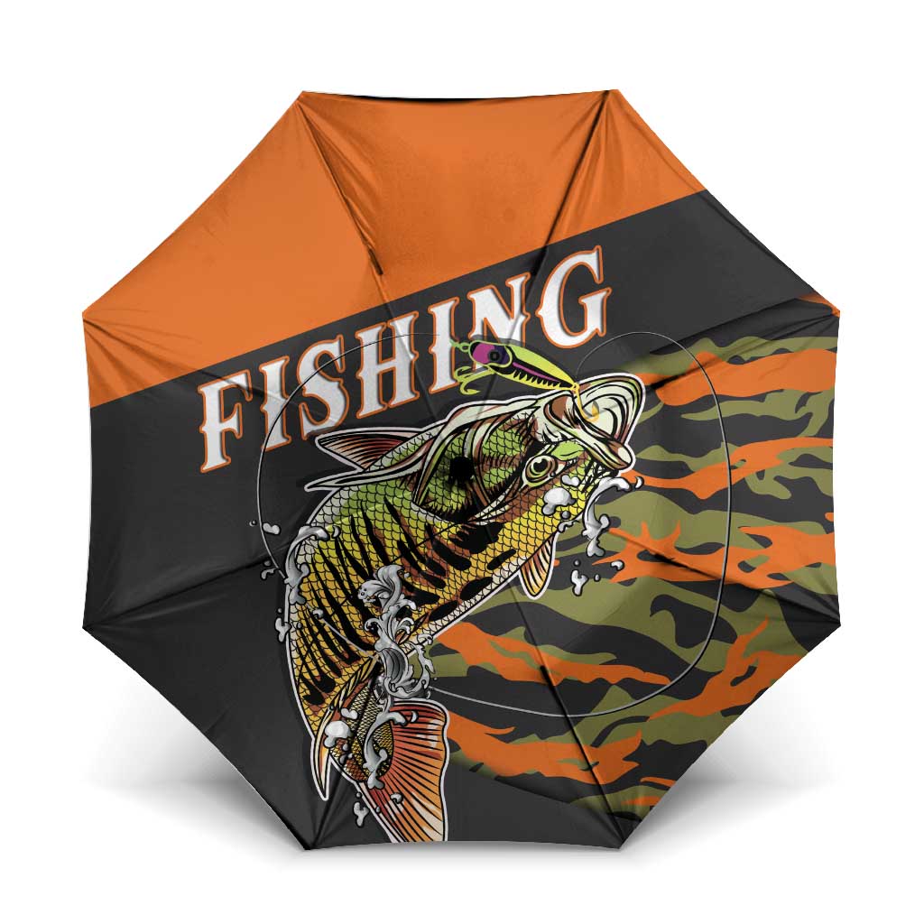 Bass Fishing Fisherman Umbrella Camouflag Pattern - Wonder Print Shop