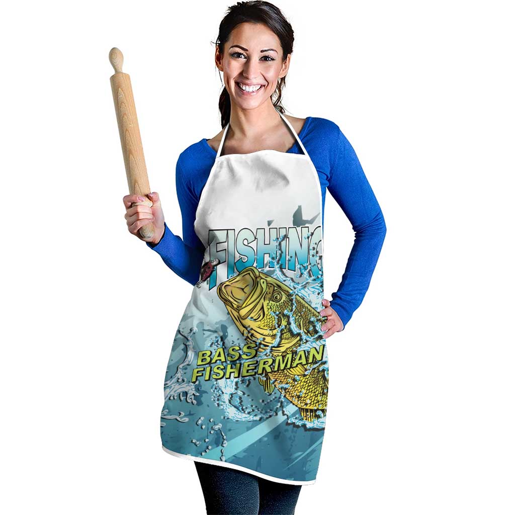 Bass Fishing Vintage Apron - Wonder Print Shop