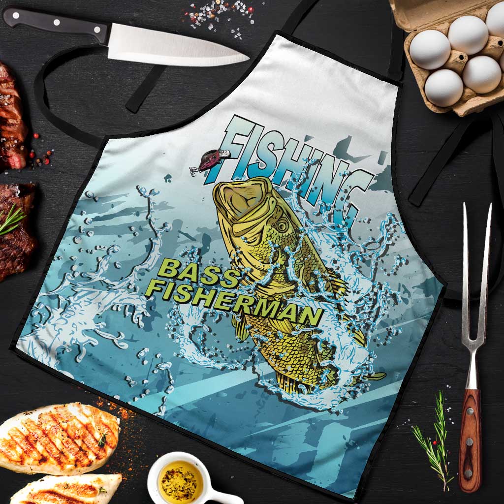 Bass Fishing Vintage Apron - Wonder Print Shop
