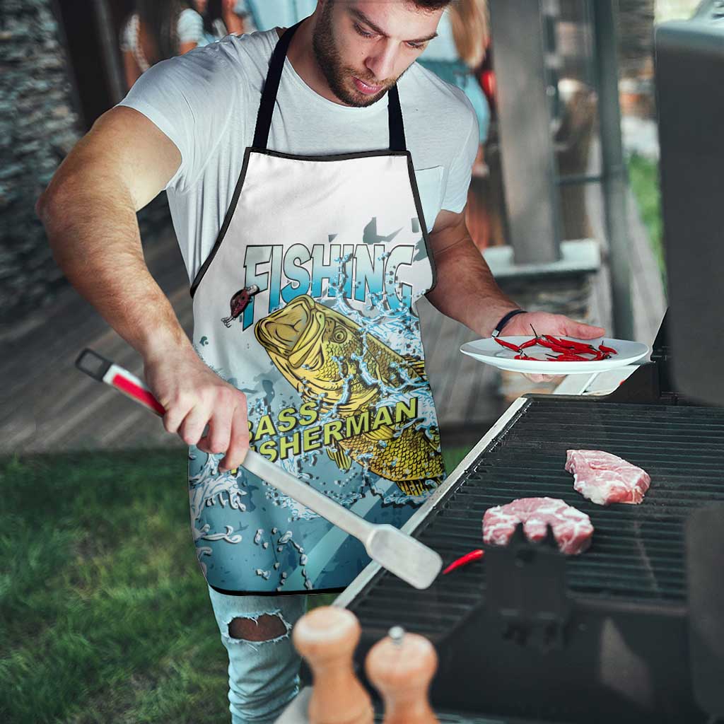 Bass Fishing Vintage Apron - Wonder Print Shop