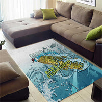 Bass Fishing Vintage Area Rug - Wonder Print Shop