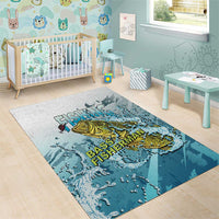 Bass Fishing Vintage Area Rug - Wonder Print Shop