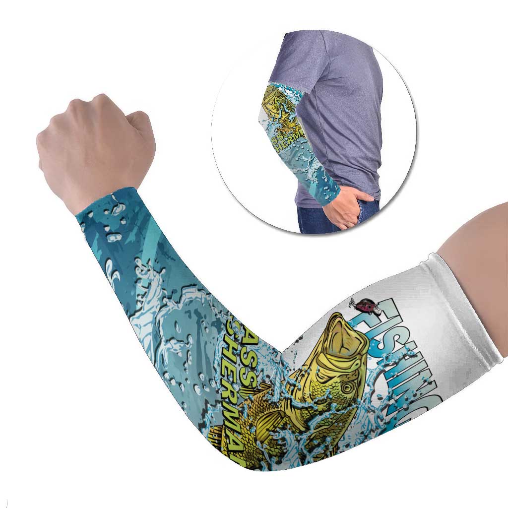 Bass Fishing Vintage Arm Sleeves - Wonder Print Shop