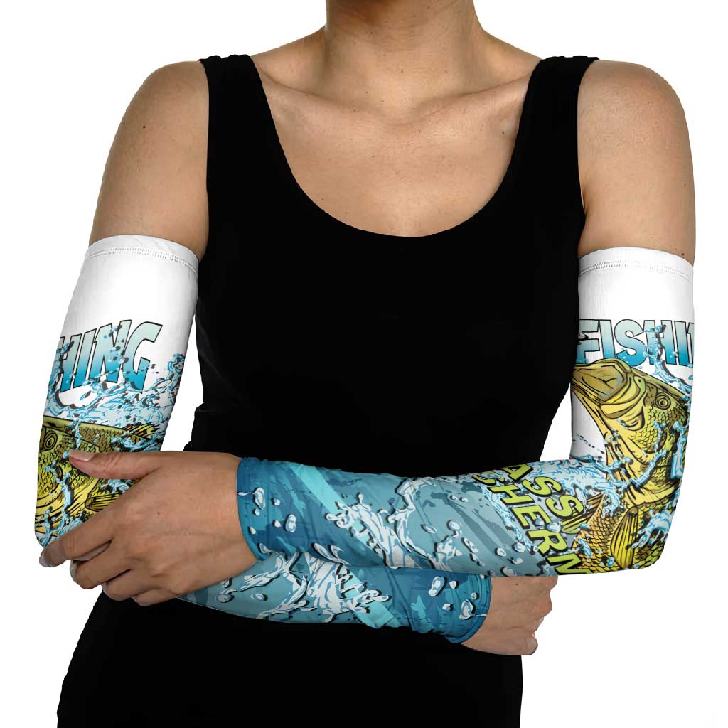 Bass Fishing Vintage Arm Sleeves - Wonder Print Shop