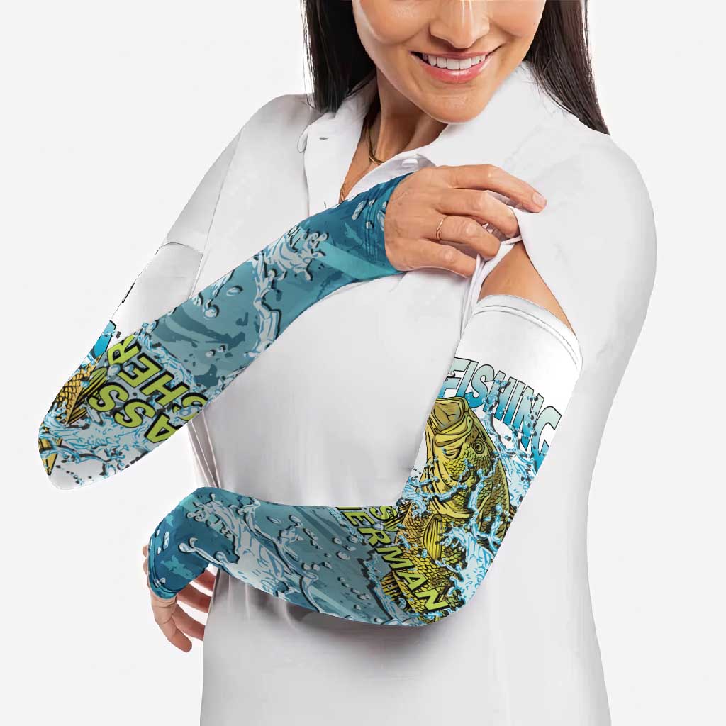 Bass Fishing Vintage Arm Sleeves - Wonder Print Shop