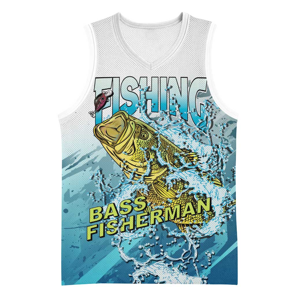 Bass Fishing Vintage Basketball Jersey - Wonder Print Shop