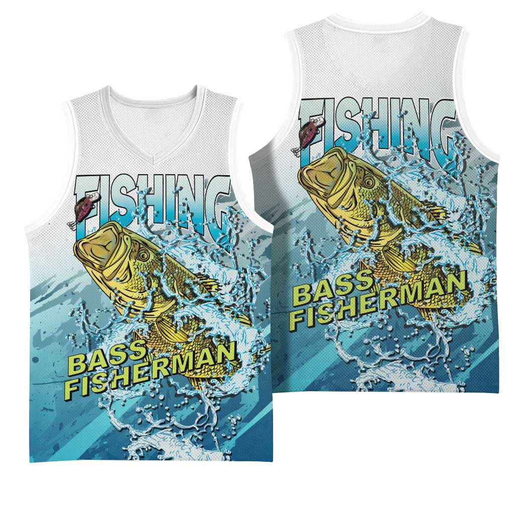 Bass Fishing Vintage Basketball Jersey - Wonder Print Shop