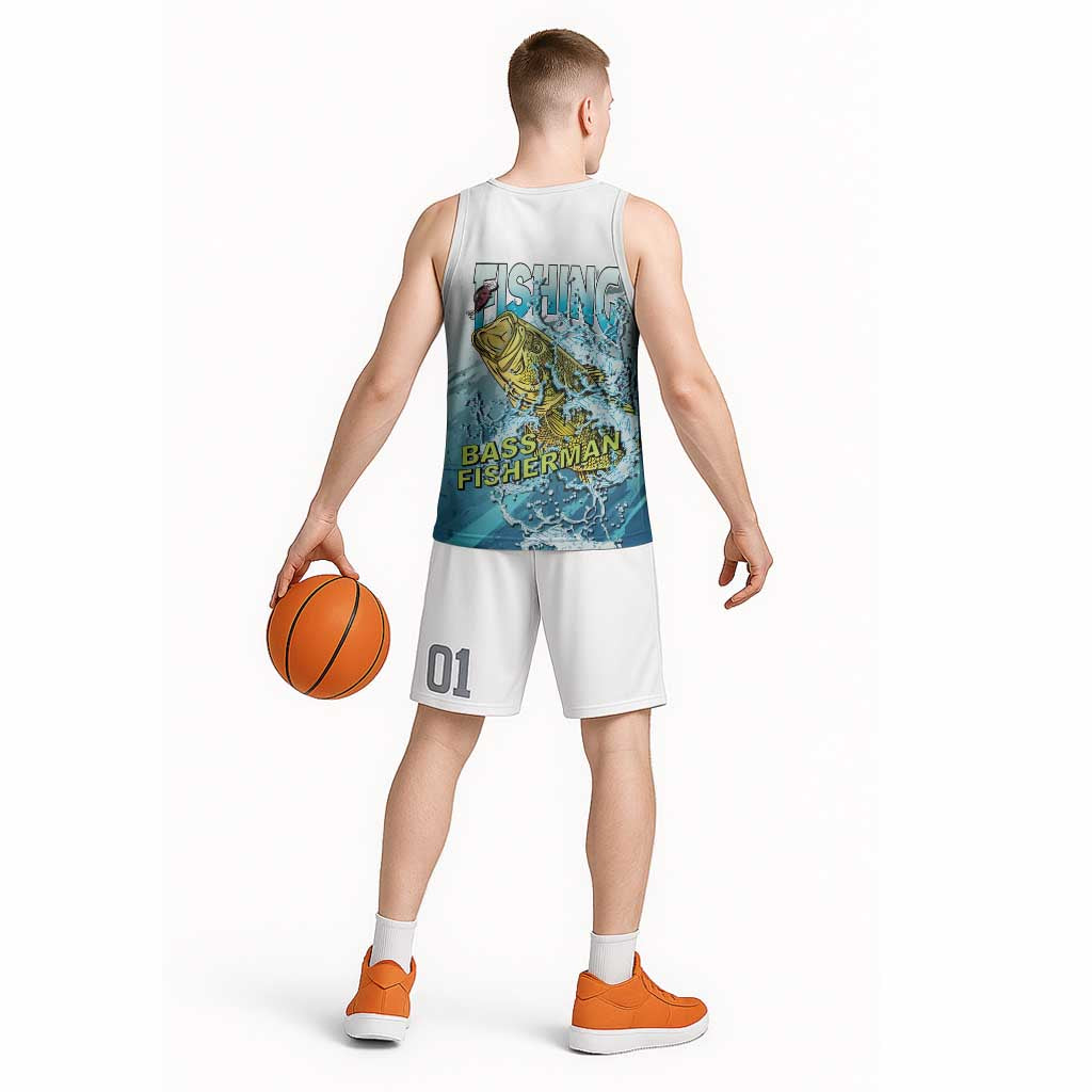 Bass Fishing Vintage Basketball Jersey - Wonder Print Shop