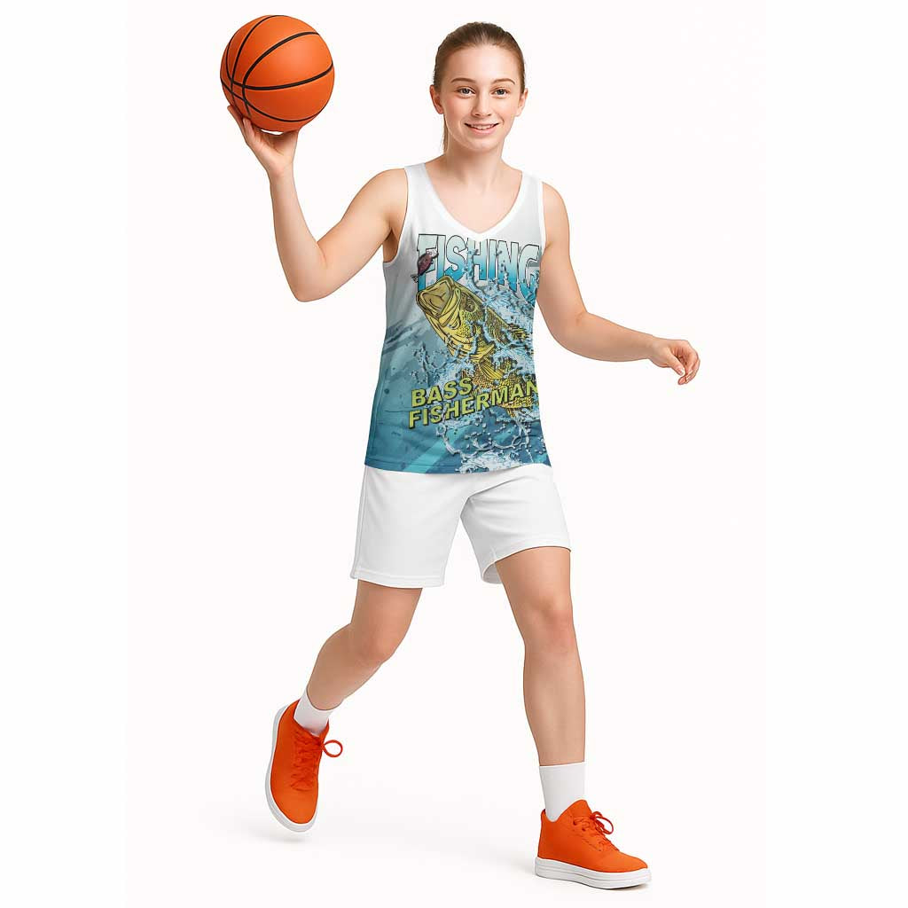 Bass Fishing Vintage Basketball Jersey - Wonder Print Shop