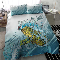Bass Fishing Vintage Bedding Set - Wonder Print Shop