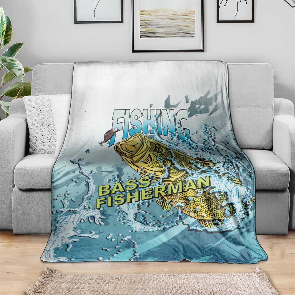 Bass Fishing Vintage Blanket - Wonder Print Shop