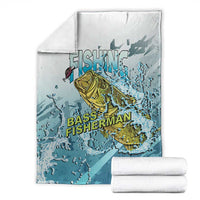 Bass Fishing Vintage Blanket - Wonder Print Shop