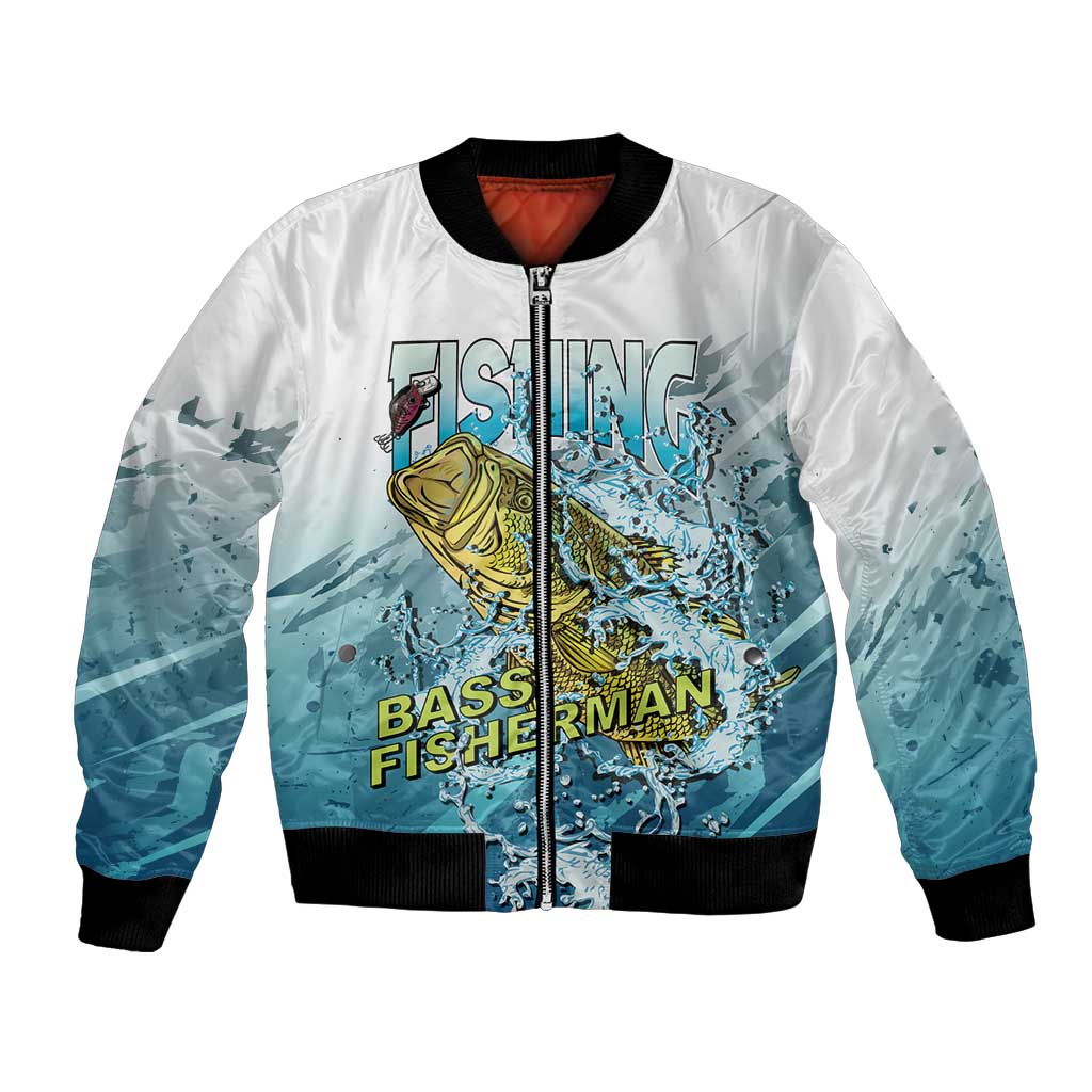 Bass Fishing Vintage Bomber Jacket - Wonder Print Shop