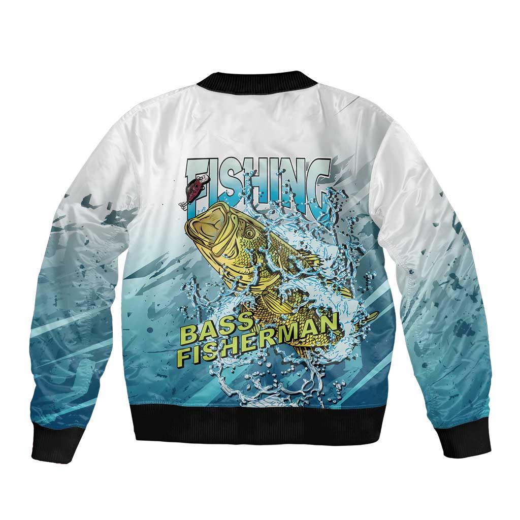 Bass Fishing Vintage Bomber Jacket - Wonder Print Shop