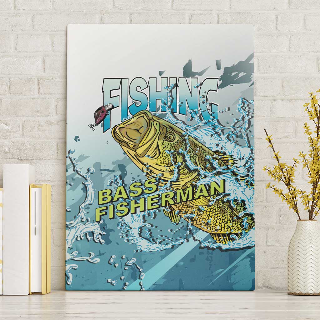 Bass Fishing Vintage Canvas Wall Art - Wonder Print Shop