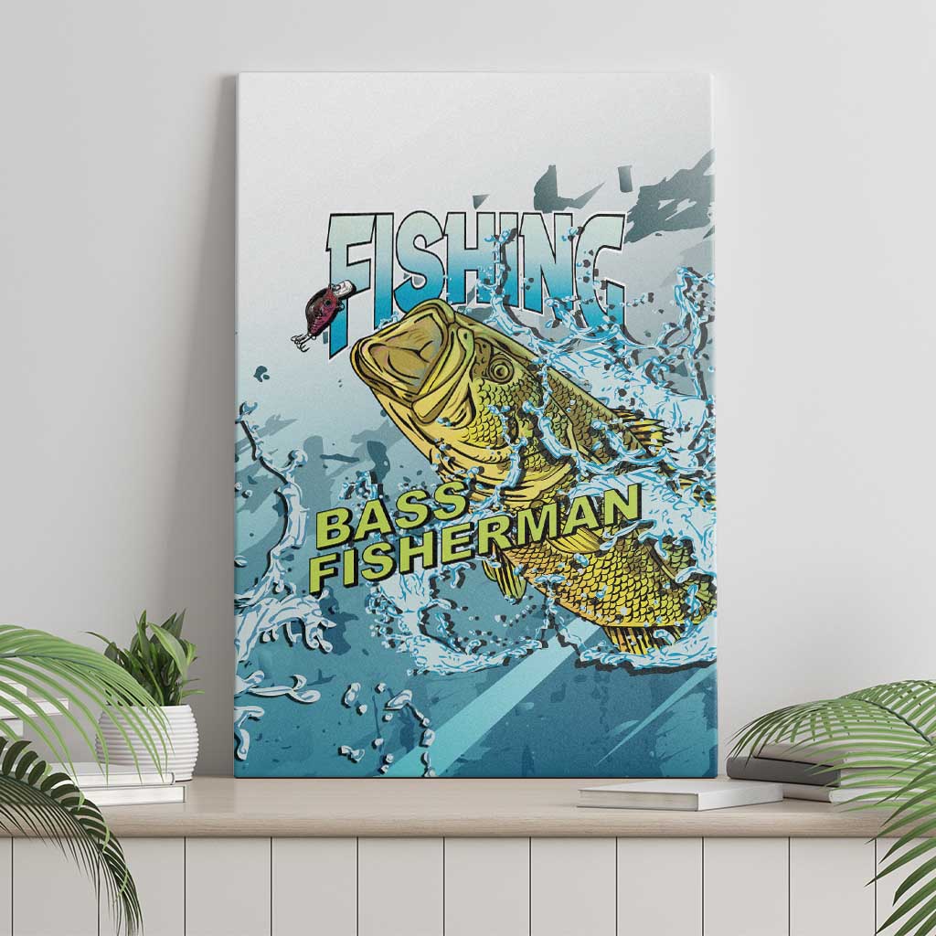 Bass Fishing Vintage Canvas Wall Art - Wonder Print Shop