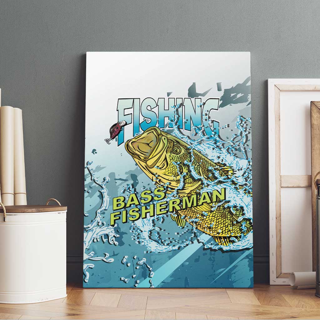 Bass Fishing Vintage Canvas Wall Art - Wonder Print Shop