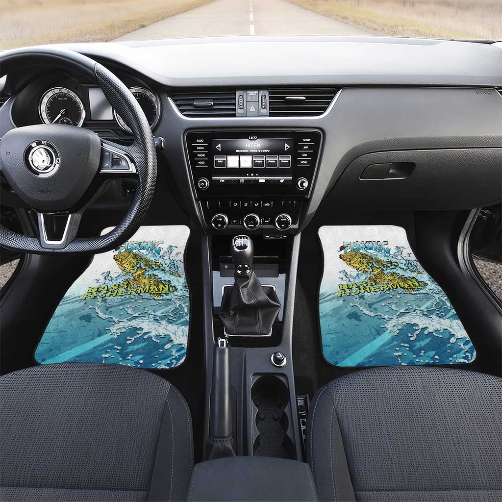 Bass Fishing Vintage Car Mats - Wonder Print Shop