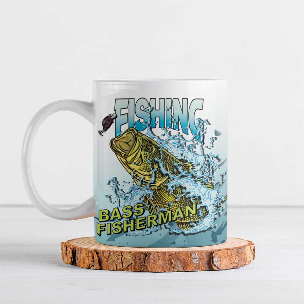 Bass Fishing Vintage Ceramic Mug - Wonder Print Shop