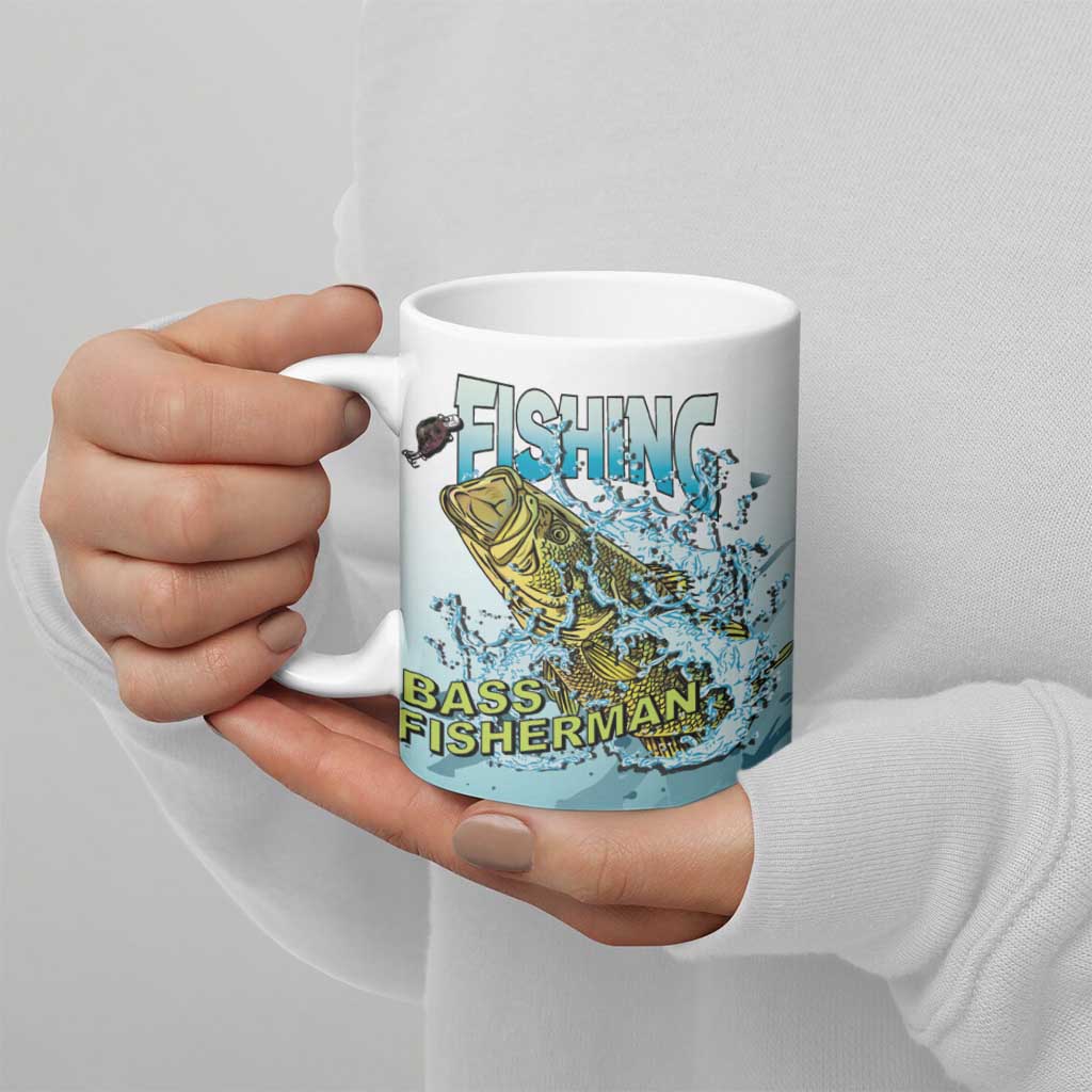 Bass Fishing Vintage Ceramic Mug - Wonder Print Shop