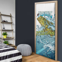 Bass Fishing Vintage Door Cover - Wonder Print Shop