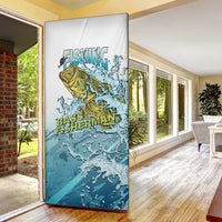Bass Fishing Vintage Door Cover - Wonder Print Shop