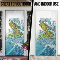 Bass Fishing Vintage Door Cover - Wonder Print Shop