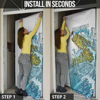 Bass Fishing Vintage Door Cover - Wonder Print Shop