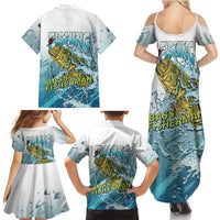 Bass Fishing Vintage Family Matching Summer Maxi Dress and Hawaiian Shirt - Wonder Print Shop