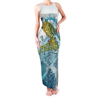 Bass Fishing Vintage Family Matching Tank Maxi Dress and Hawaiian Shirt - Wonder Print Shop